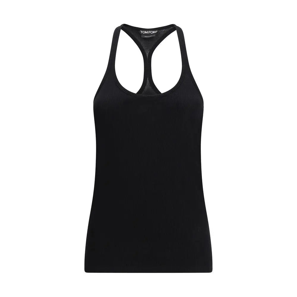 Tom Ford Black Silk Tank Tops Tom Ford