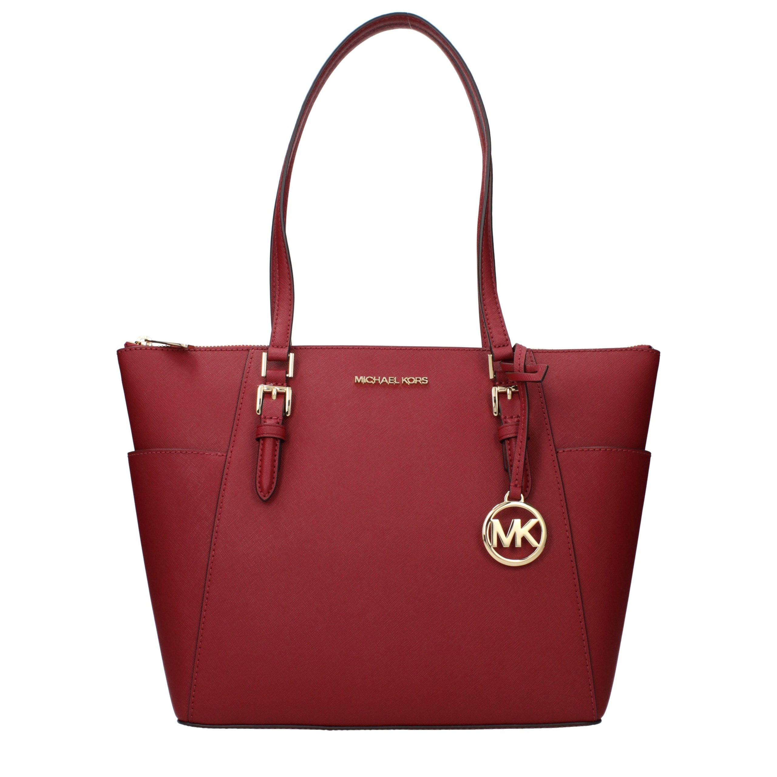 Michael Kors Red Leather Shoulder Bag Michael Kors