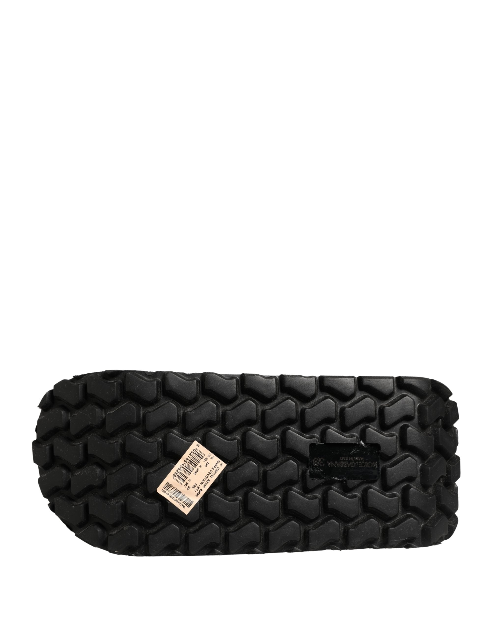 Dolce & Gabbana Multicolor Rubber Chunky Flip Flop Shoes Dolce & Gabbana