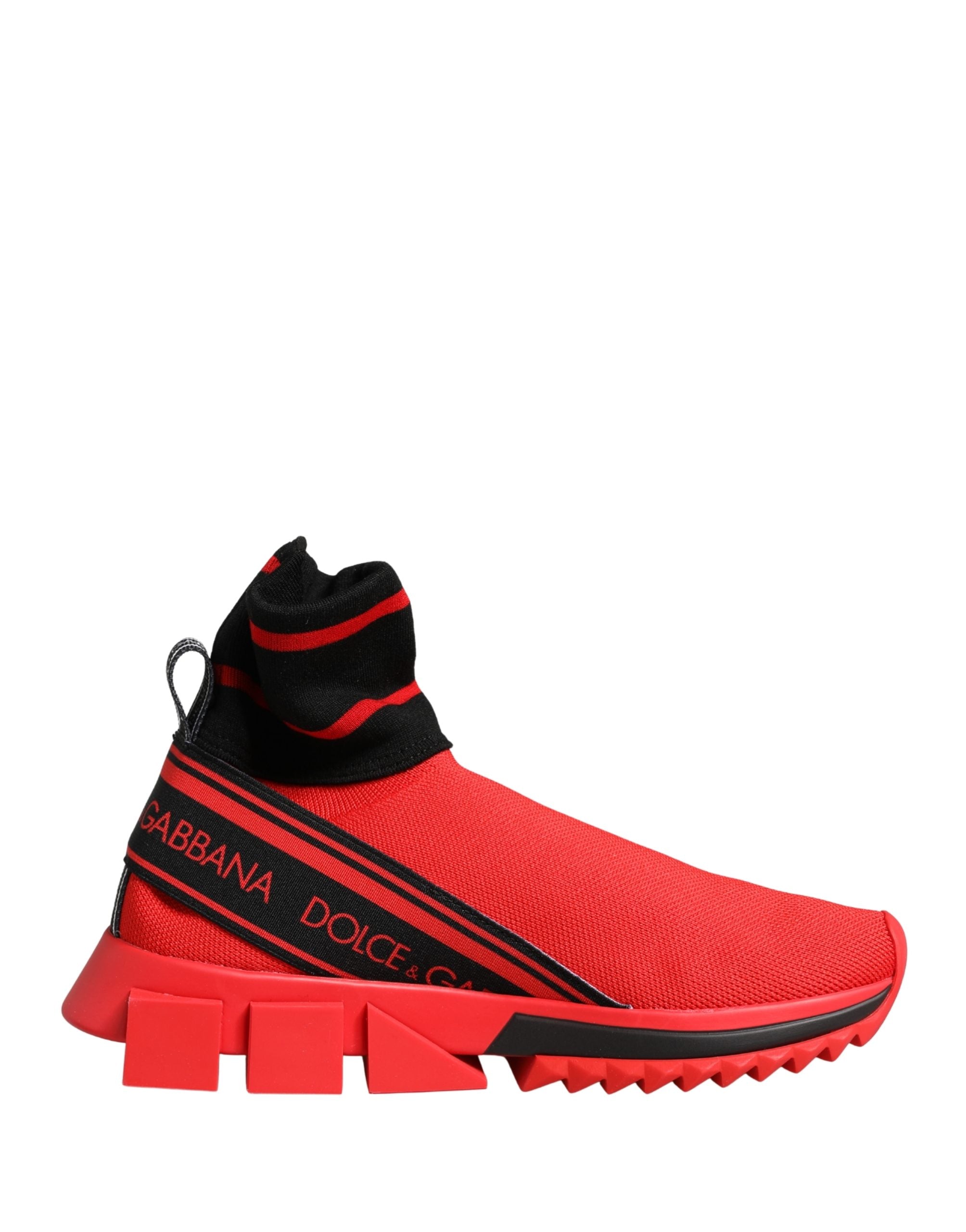Dolce & Gabbana Red Black Sorrento Socks Sneakers Shoes Dolce & Gabbana