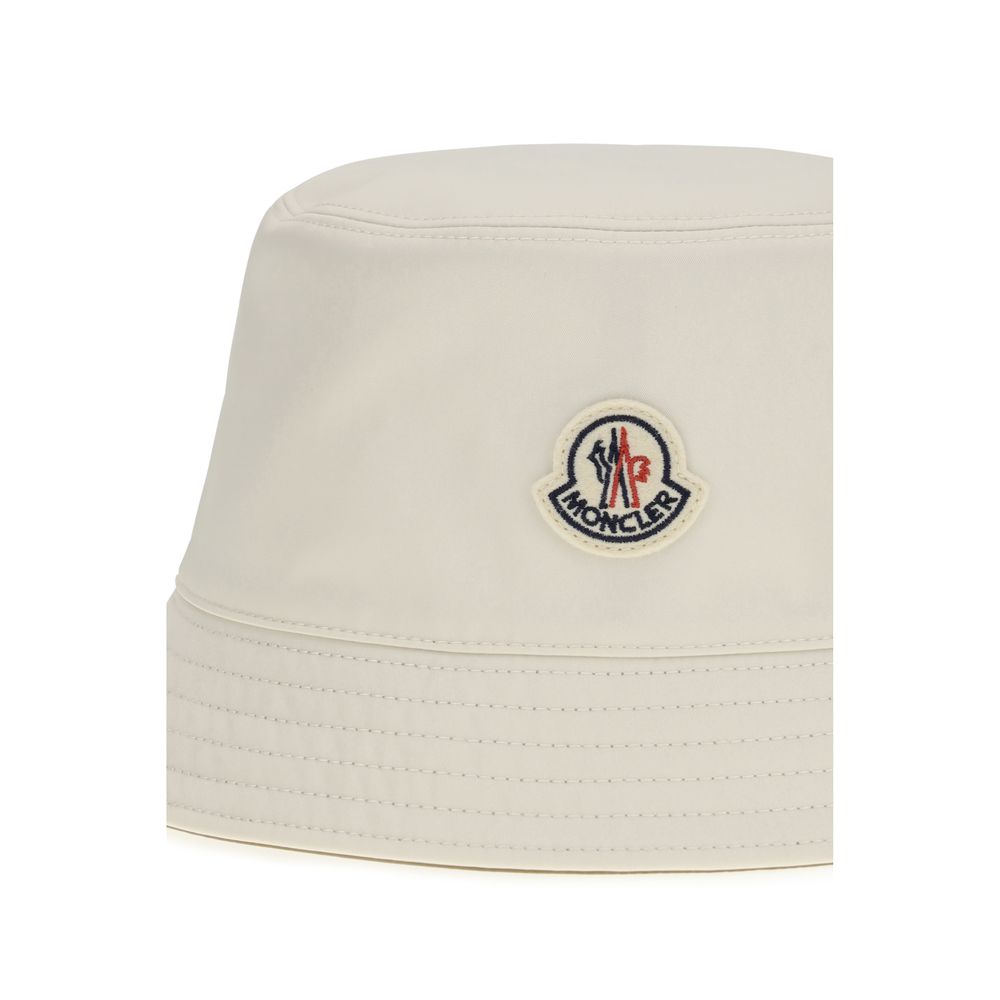 Moncler White Polyester Bucket Hat Moncler