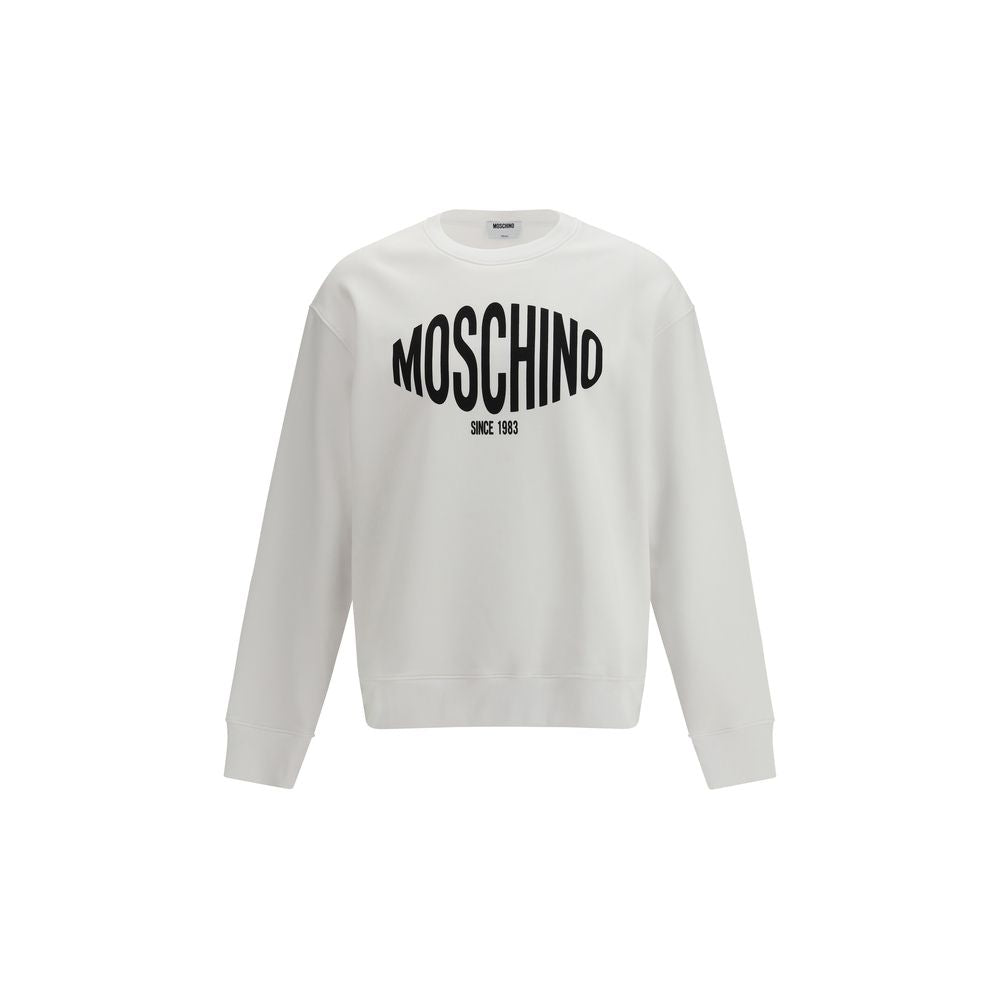 Moschino White Cotton Sweatshirt Moschino