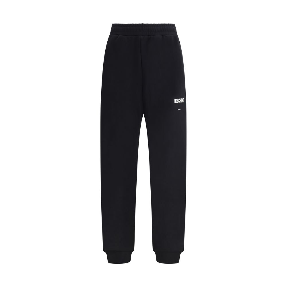 Moschino Black Cotton Casual Pants Moschino