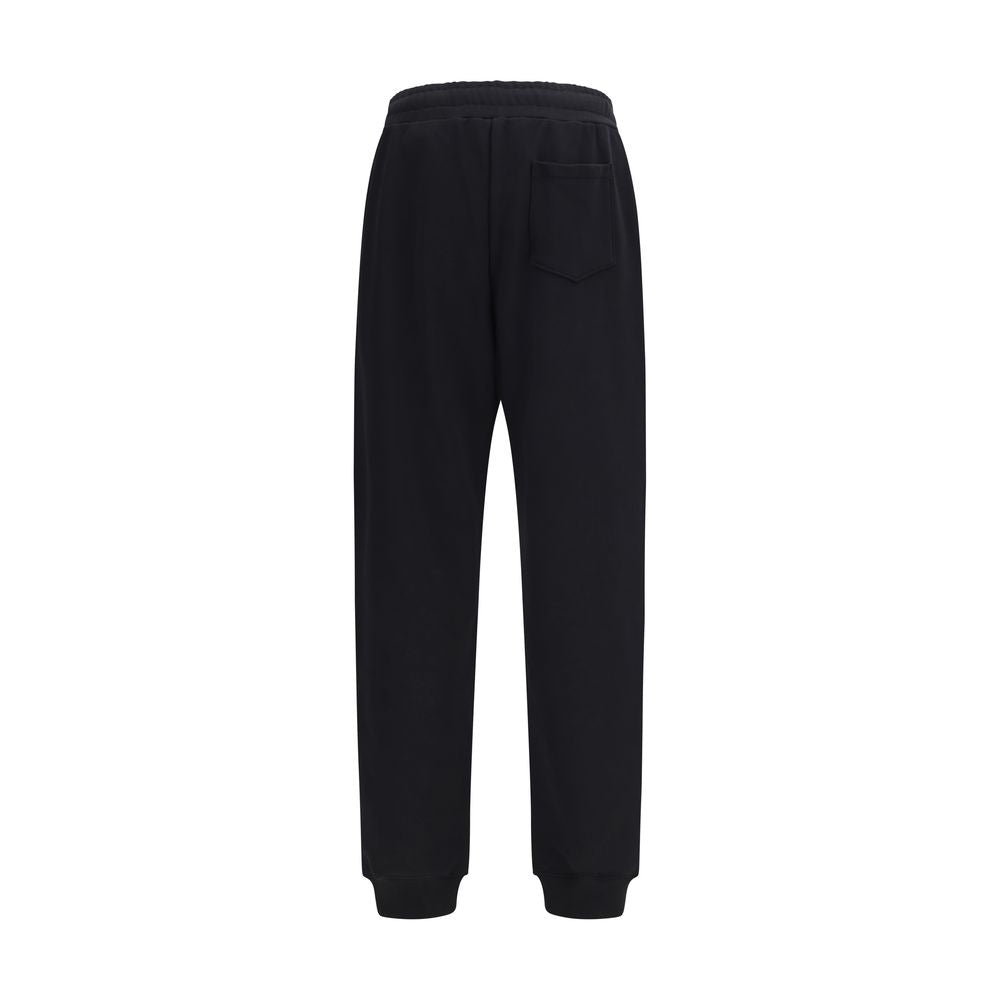 Moschino Black Cotton Casual Pants Moschino