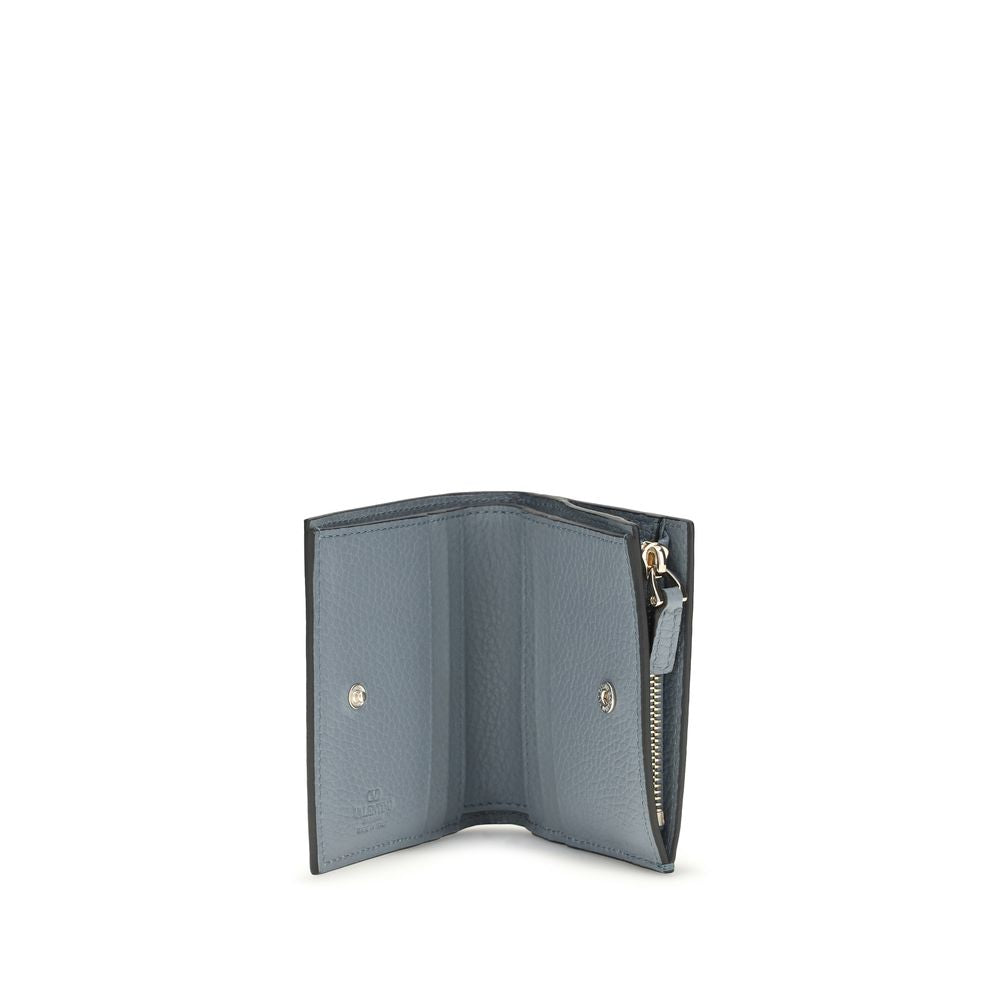 Valentino Garavani Blue Lamb Ovis Aries Aries Wallet Valentino Garavani