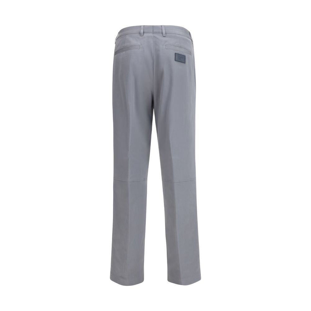Fendi Gray Cotton Casual Pants Fendi