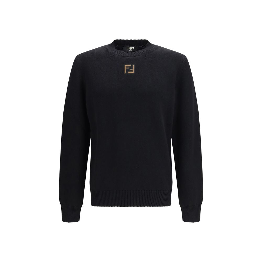 Fendi Black Wool Oves Aries Sweatshirt Fendi