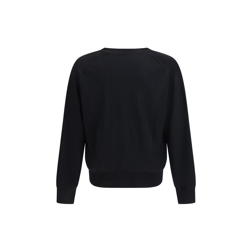 Ami Paris Black Merino Wool Cardigan Ami Paris