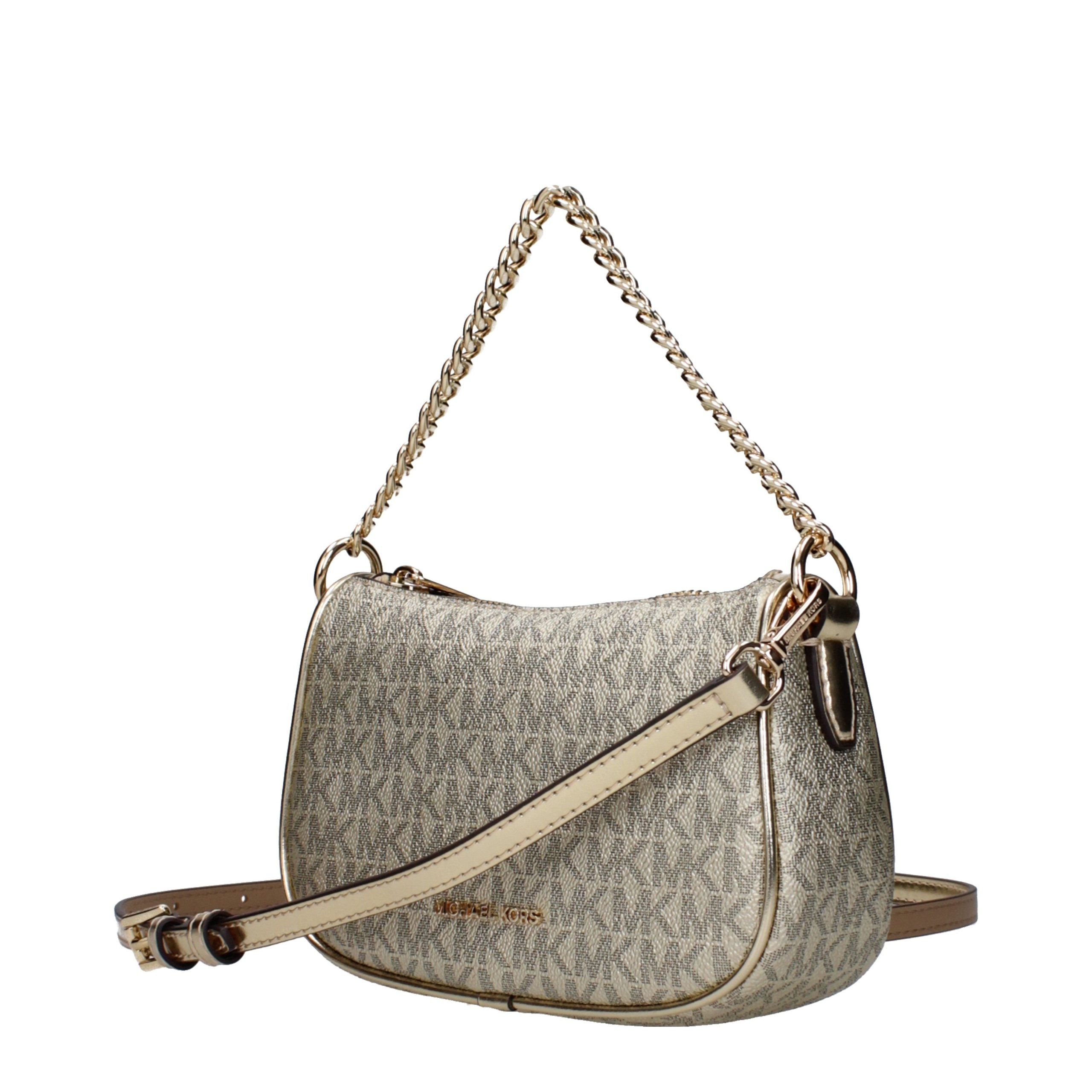 Michael Kors Gold Fabric Handbag Michael Kors
