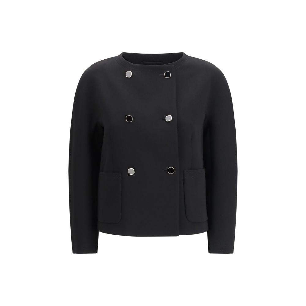 Max Mara Black Triacetate Coat Max Mara