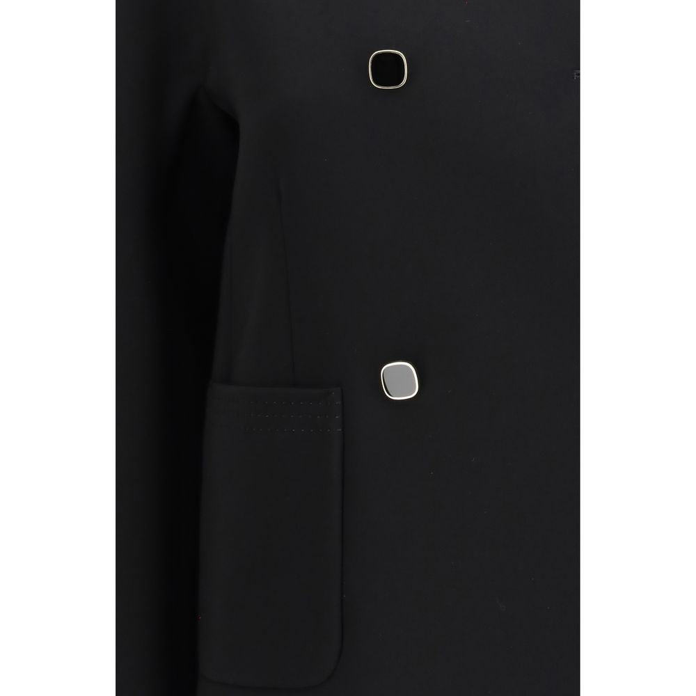 Max Mara Black Triacetate Coat Max Mara
