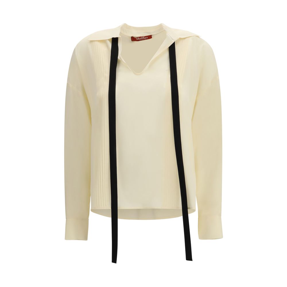 Max Mara Beige Silk Blouse Max Mara