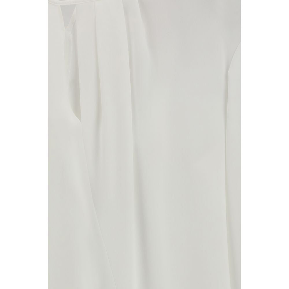 Max Mara White Triacetate Blouse Max Mara