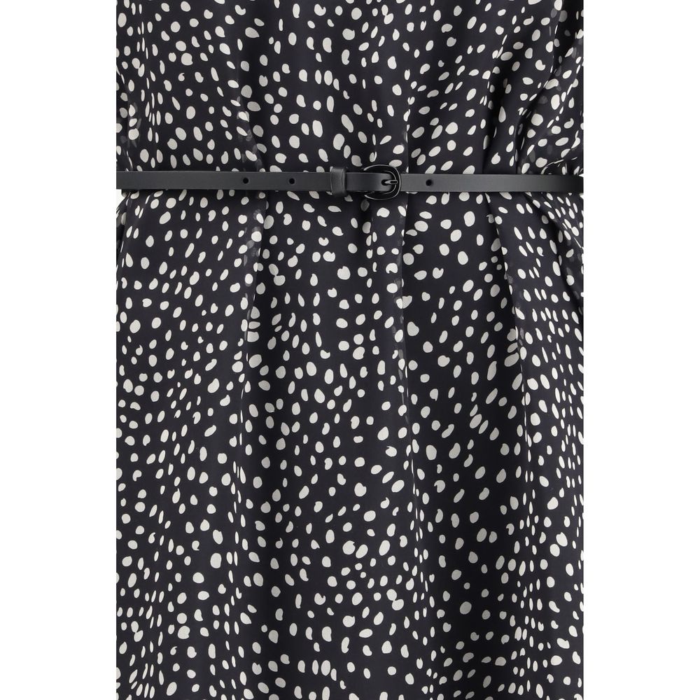 Max Mara Black Silk Casual Dress Max Mara