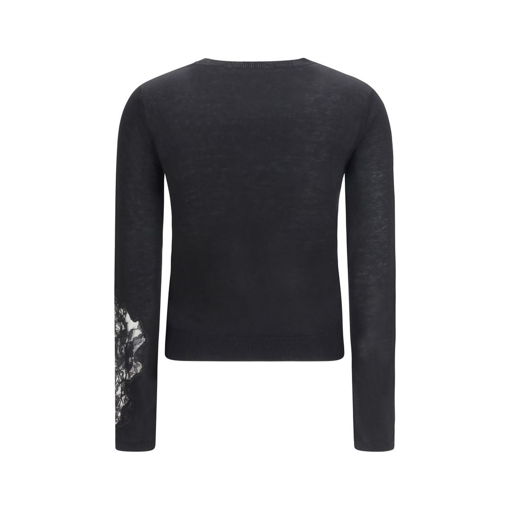 Max Mara Black Silk Sweatshirt Max Mara