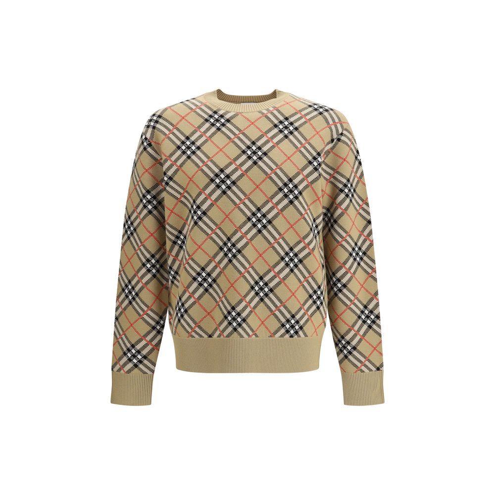 Burberry Beige Cotton Sweatshirt Burberry