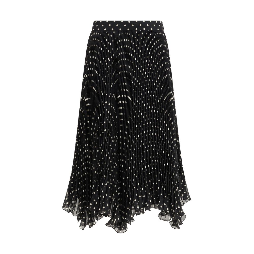 Valentino Black Silk Skirt Valentino