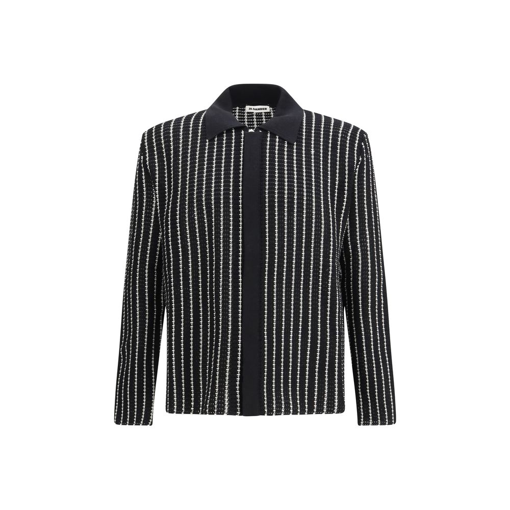 Jil Sander Black Cotton Cardigan Jil Sander