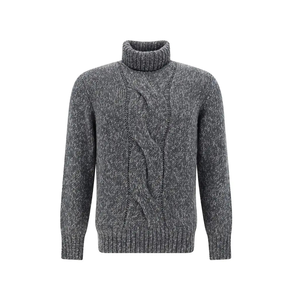 Brunello Cucinelli Gray Cashmere Sweater Brunello Cucinelli