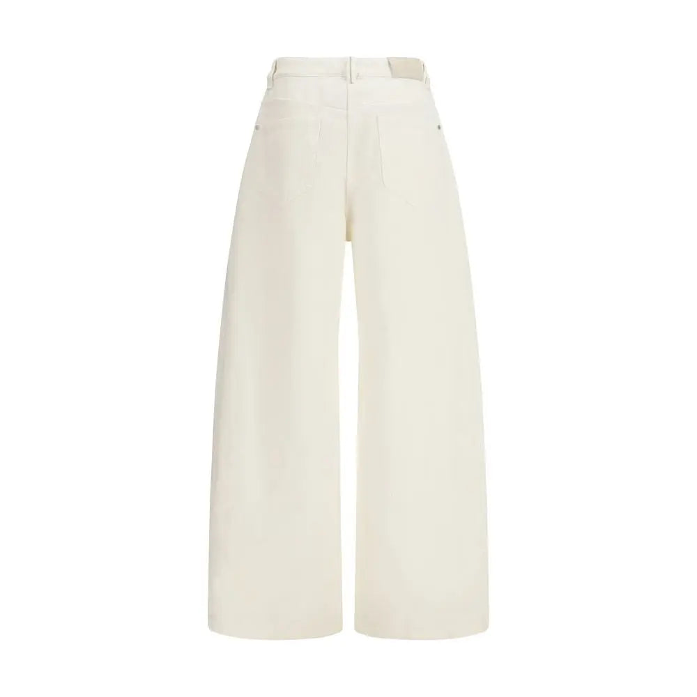 Brunello Cucinelli Beige Cotton Casual Pants Brunello Cucinelli