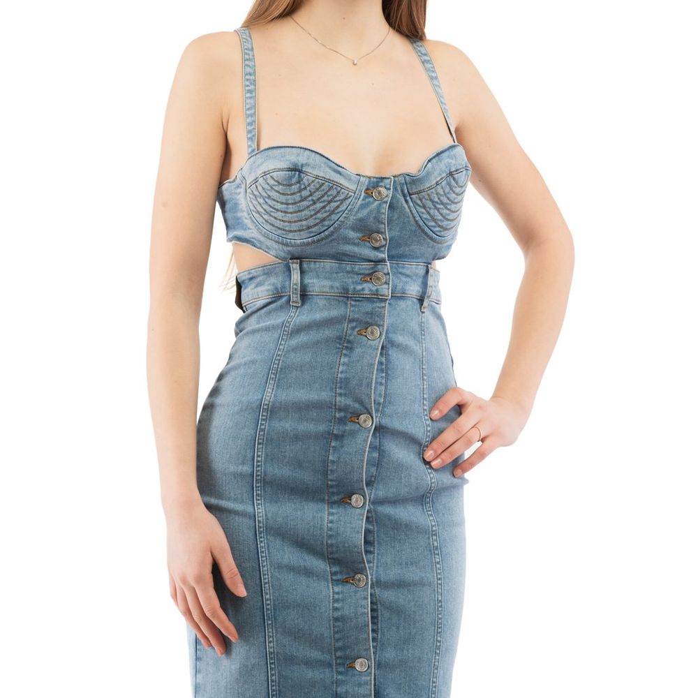 Moschino Multicolor Cotton Casual Dress Moschino
