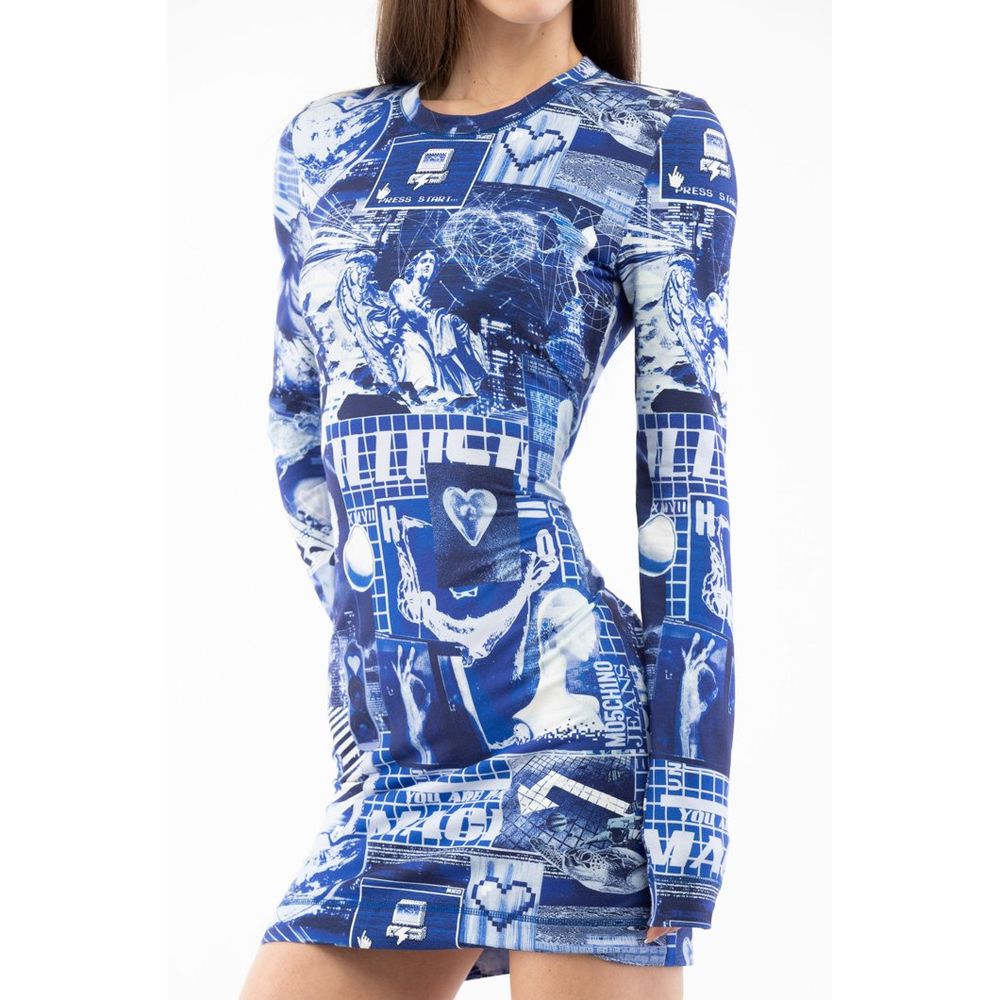 Moschino Multicolor Cotton Casual Dress Moschino