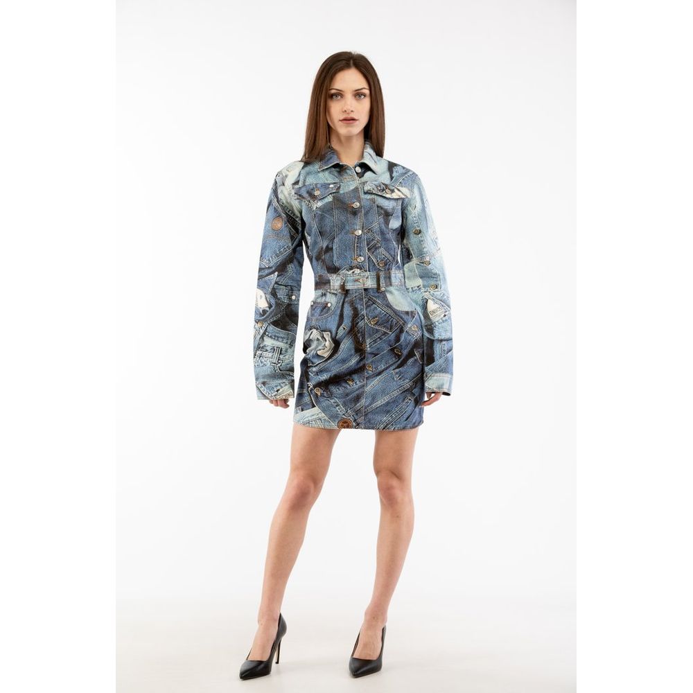Moschino Multicolor Cotton Casual Dress Moschino
