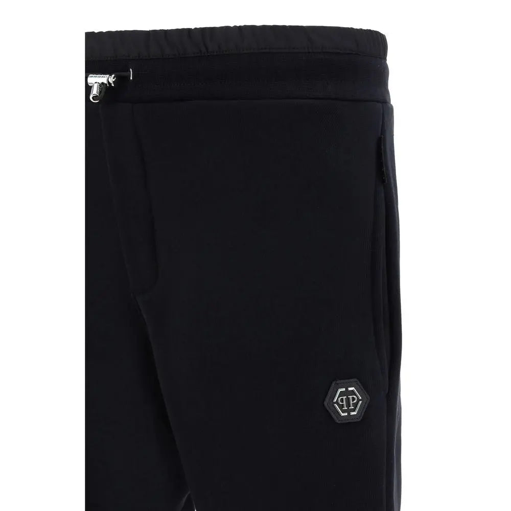 Philipp Plein Black Cotton Joggers (Workout Pants) Philipp Plein