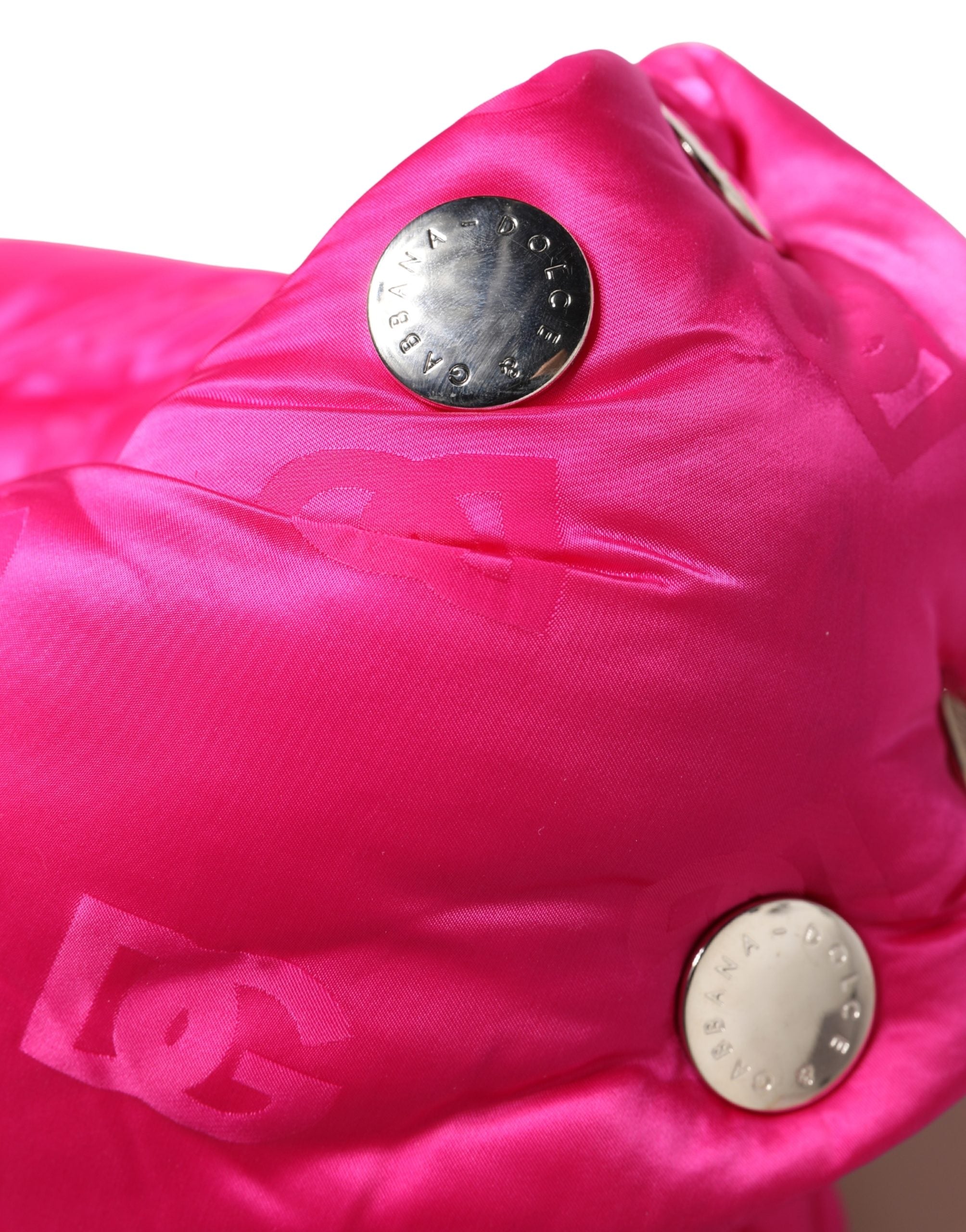Dolce & Gabbana Men Pink Logo Print Whole Head Wrap Capello Hat Dolce & Gabbana