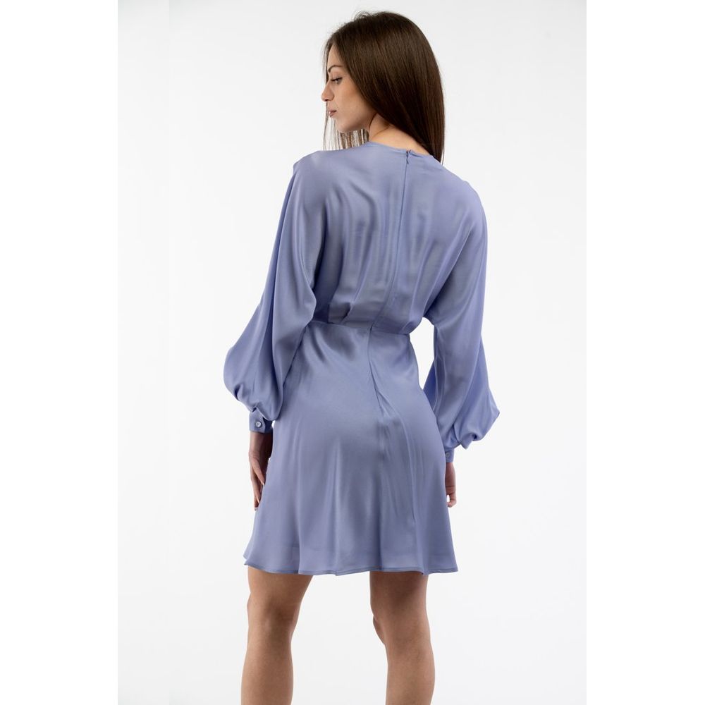 Moschino Purple Marabou Casual Dress Moschino