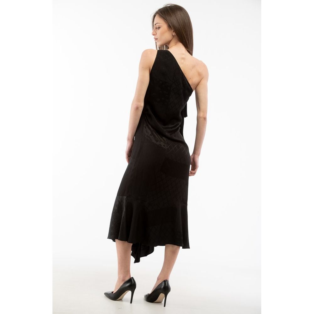 Moschino Black Viscose Cocktail Dress Moschino