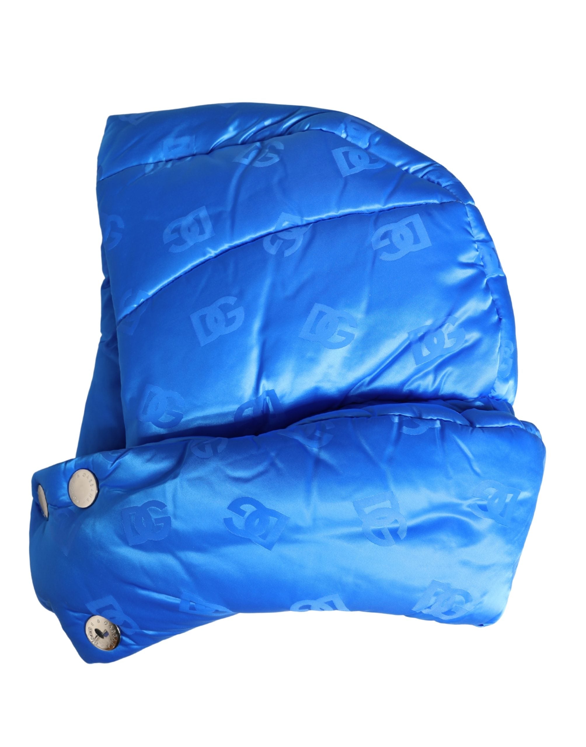 Dolce & Gabbana Men Blue Logo Print Whole Head Wrap Capello Hat Dolce & Gabbana