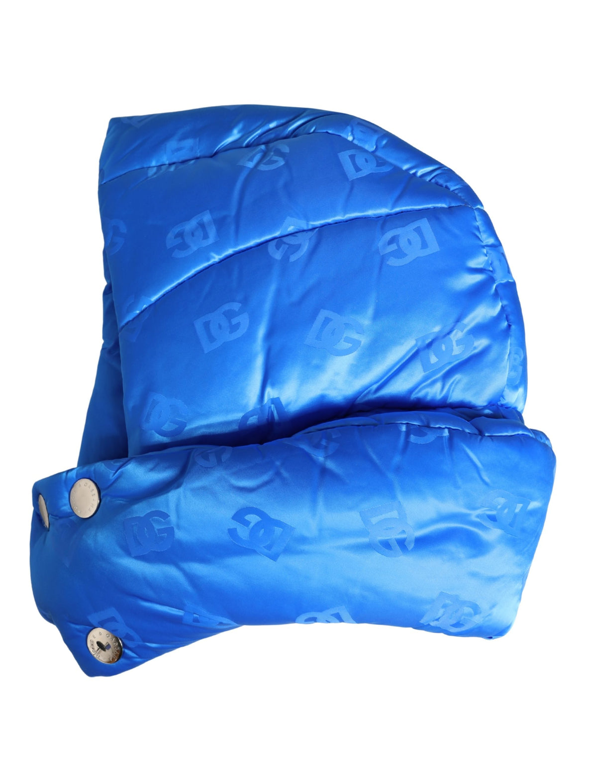 Dolce & Gabbana Men Blue Logo Print Whole Head Wrap Capello Hat