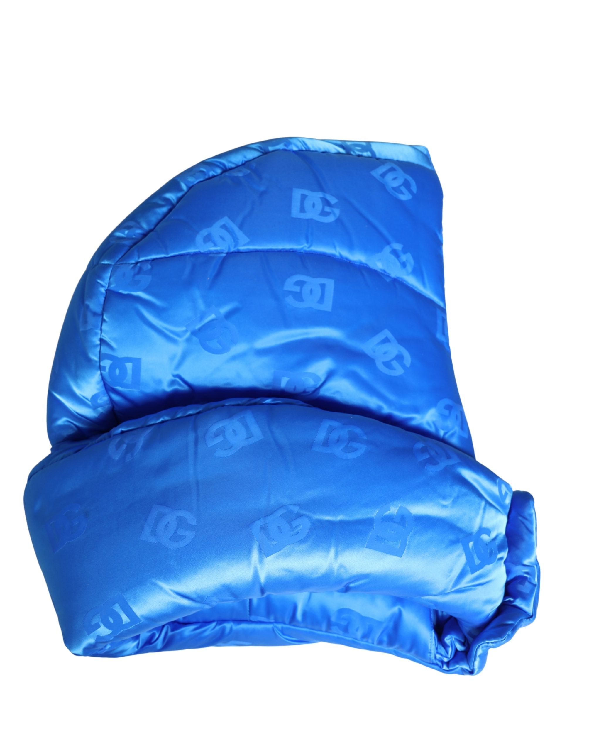 Dolce & Gabbana Men Blue Logo Print Whole Head Wrap Capello Hat Dolce & Gabbana