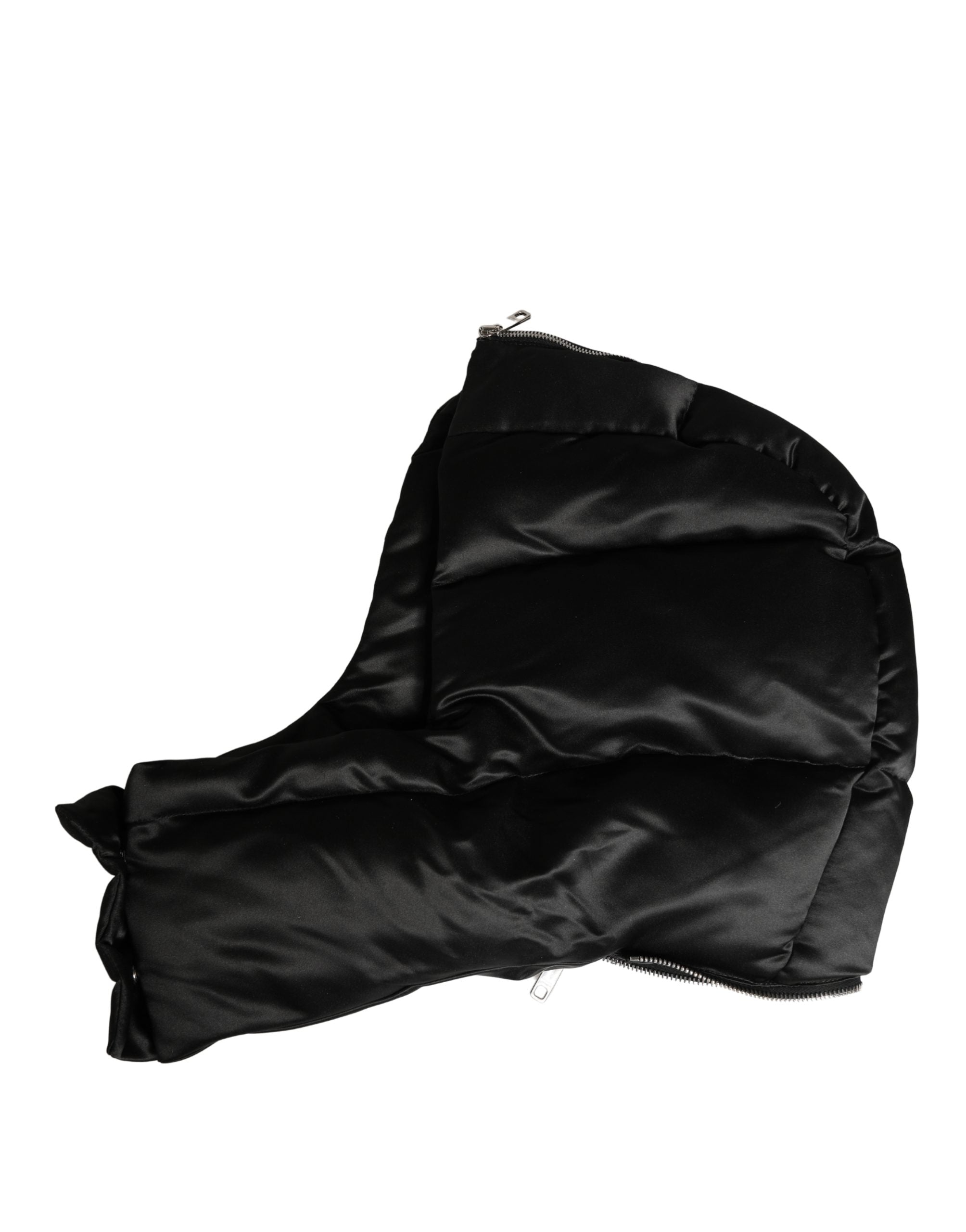 Dolce & Gabbana Black Polyester Whole Head Wrap Capello Hat Dolce & Gabbana