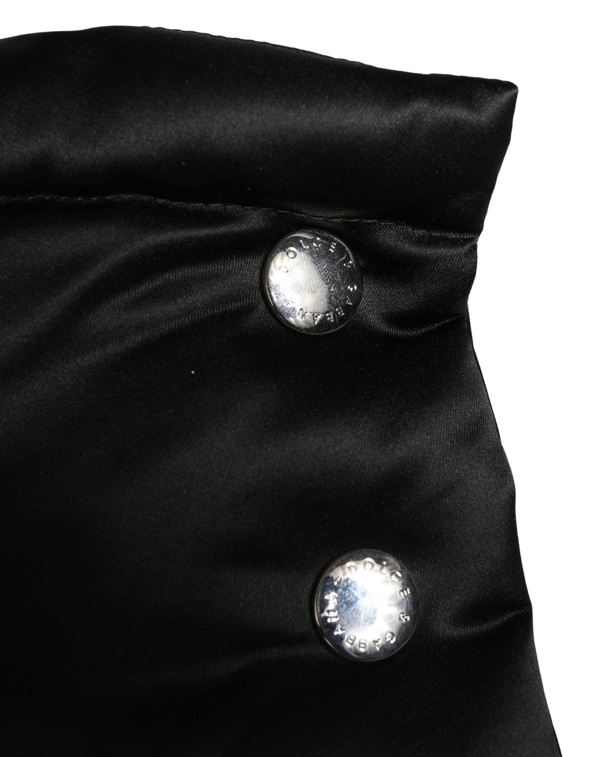 Dolce & Gabbana Black Polyester Whole Head Wrap Capello Hat Dolce & Gabbana