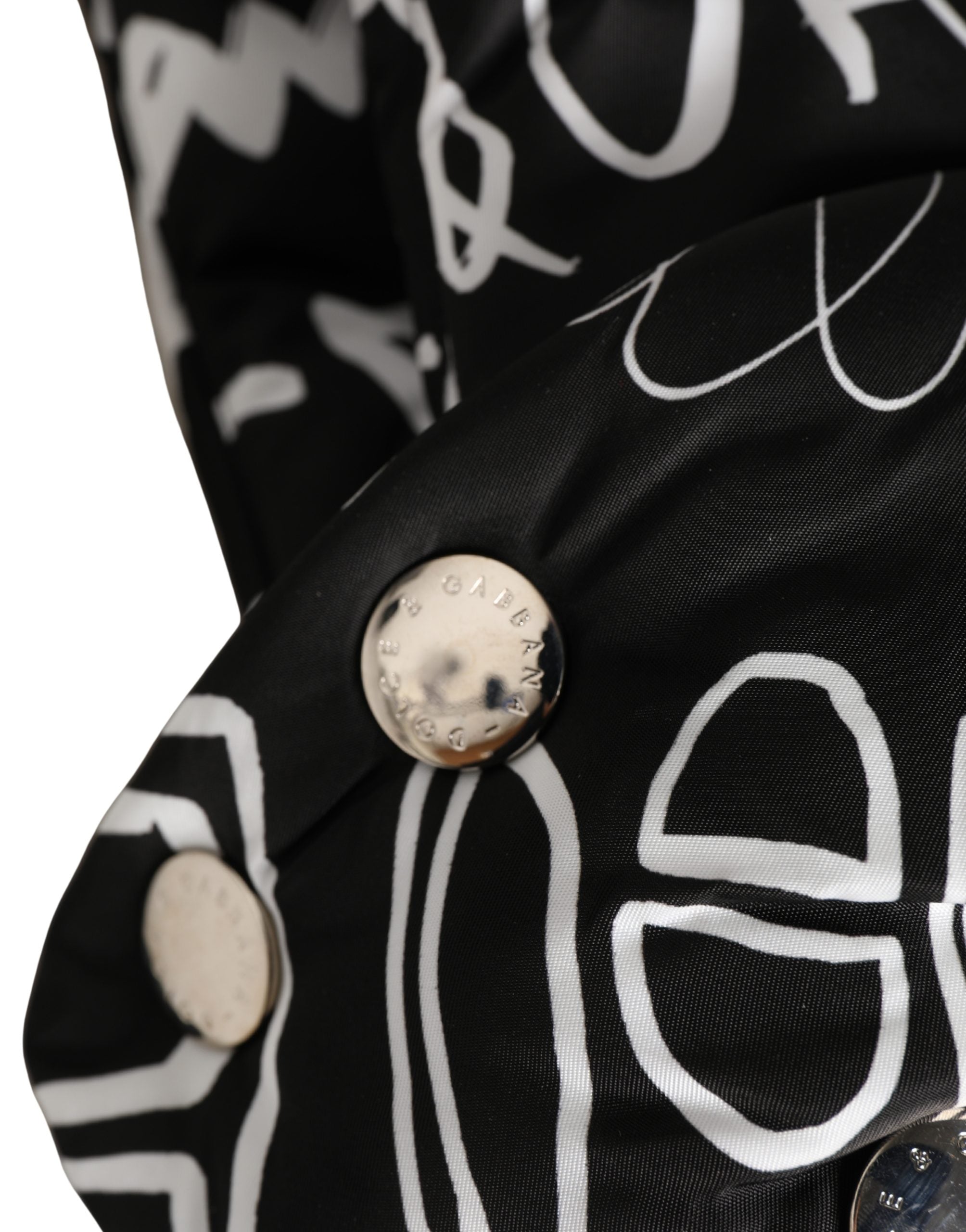 Dolce & Gabbana Black Logo Print Whole Head Wrap Capello Hat Dolce & Gabbana