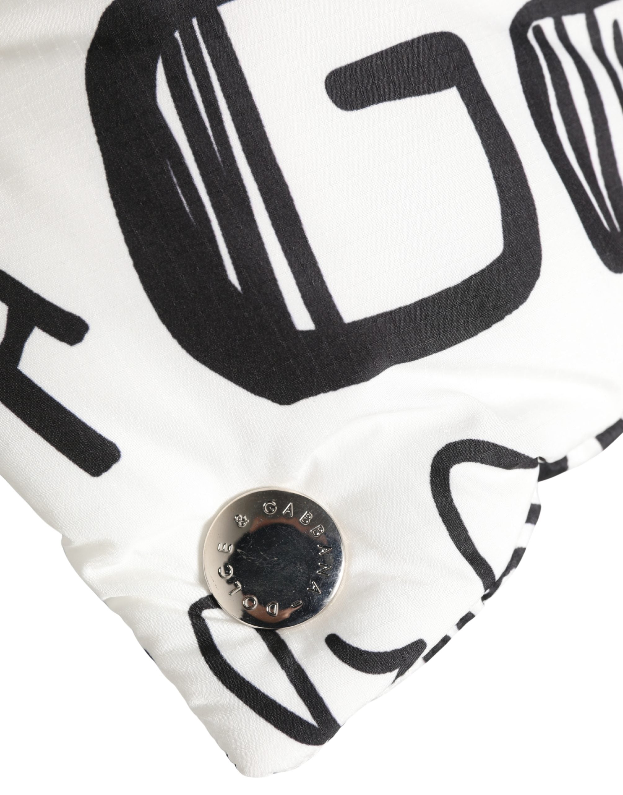Dolce & Gabbana White Logo Print Whole Head Wrap Capello Hat Dolce & Gabbana