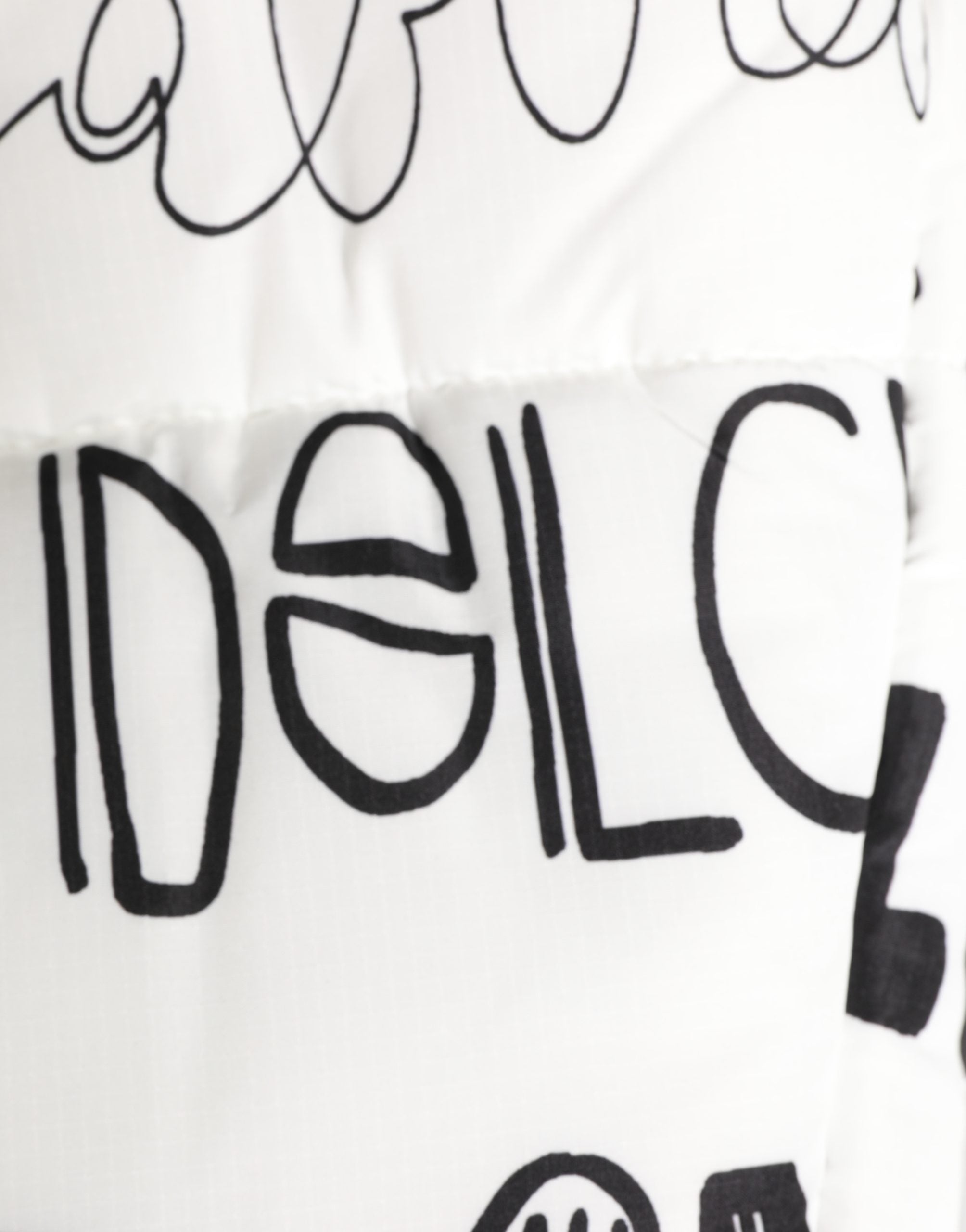 Dolce & Gabbana White Logo Print Whole Head Wrap Capello Hat Dolce & Gabbana