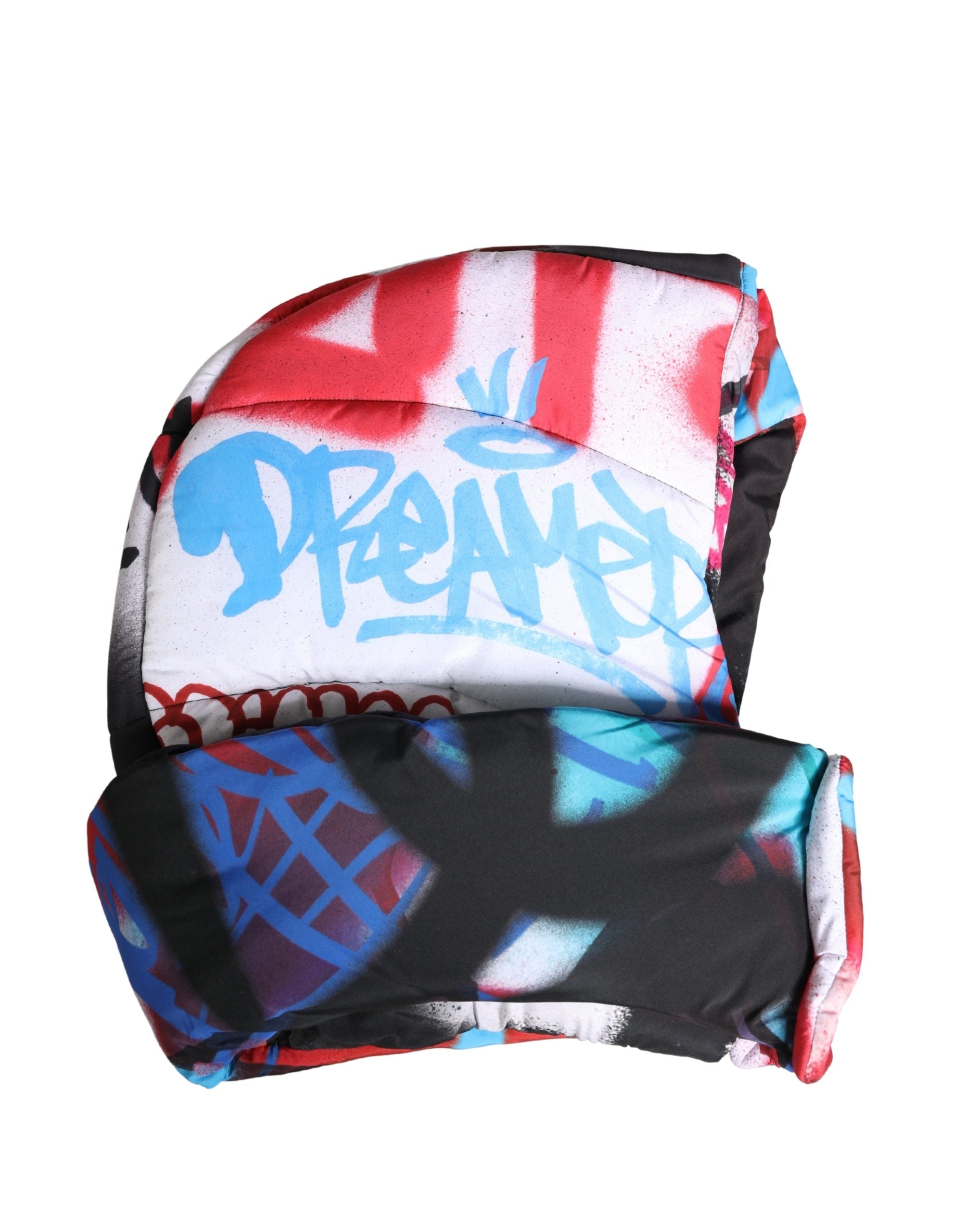 Dolce & Gabbana Multicolor Graffiti Whole Head Wrap Capello Hat Dolce & Gabbana