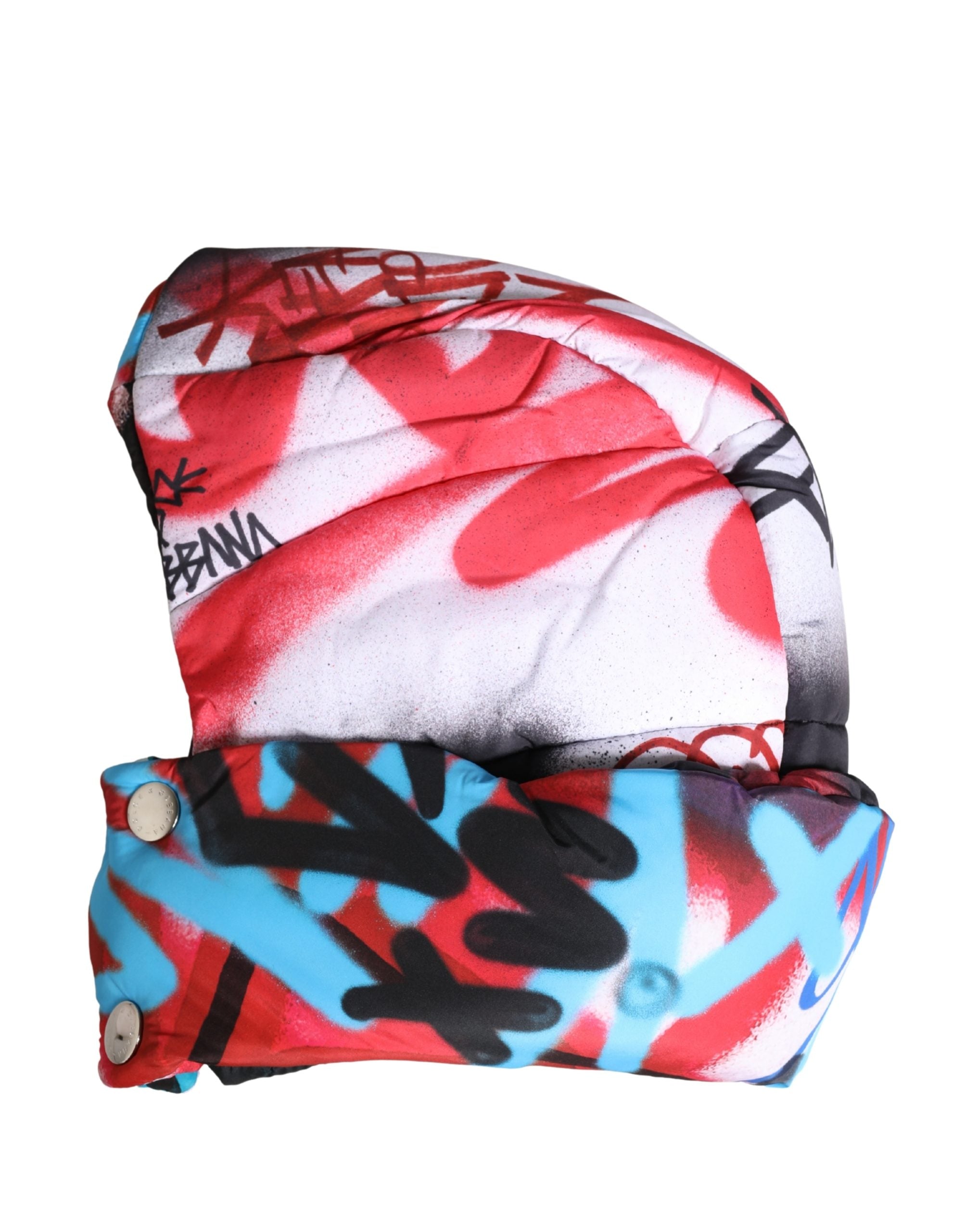 Dolce & Gabbana Multicolor Graffiti Whole Head Wrap Capello Hat Dolce & Gabbana