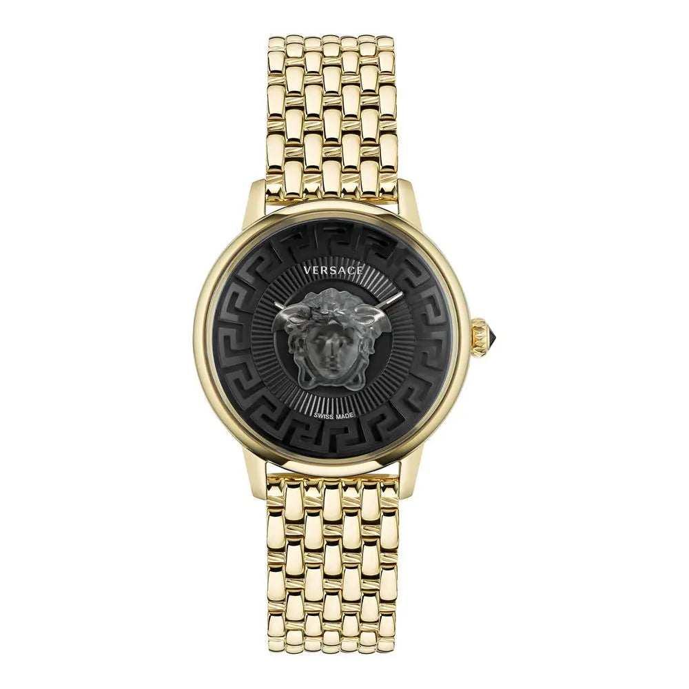 Versace Gold Stainless Steel Dress Watch Versace