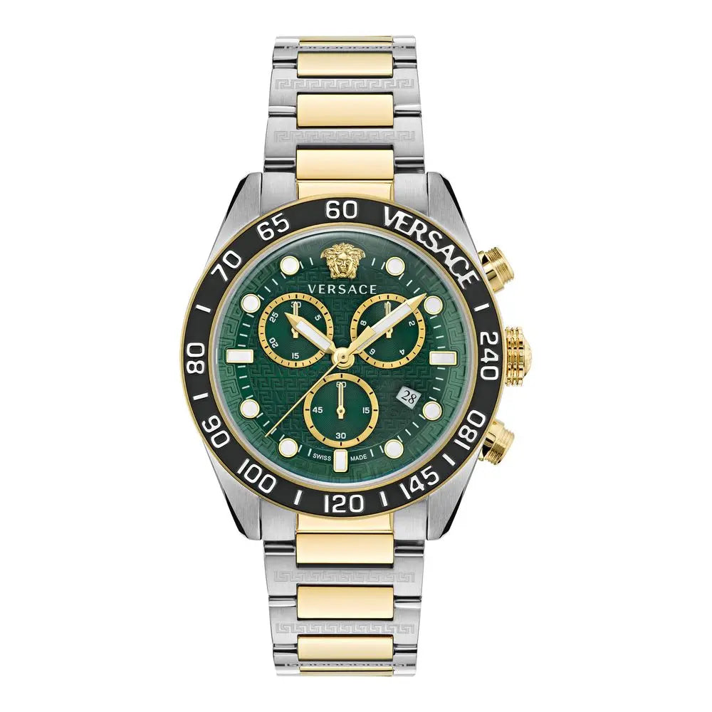 Versace Gray Stainless Steel Dress Watch Versace