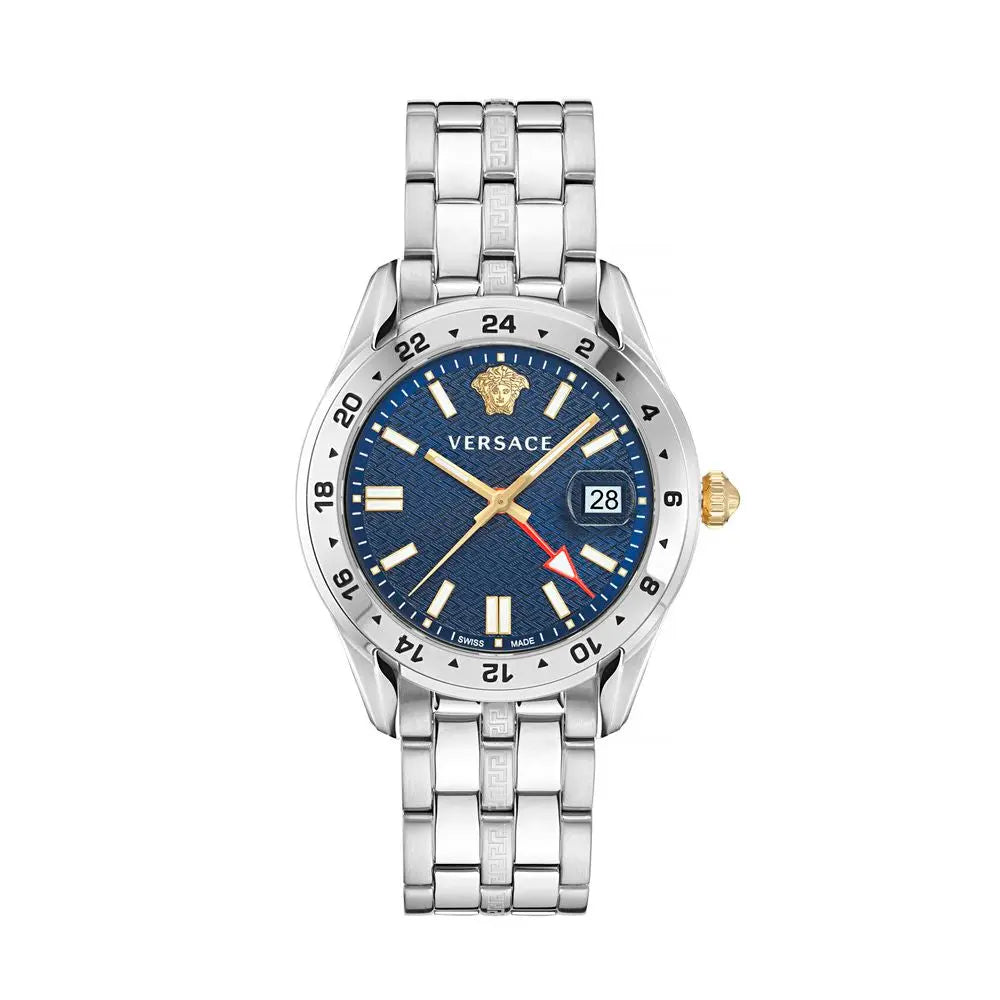 Versace Gray Stainless Steel Dress Watch Versace