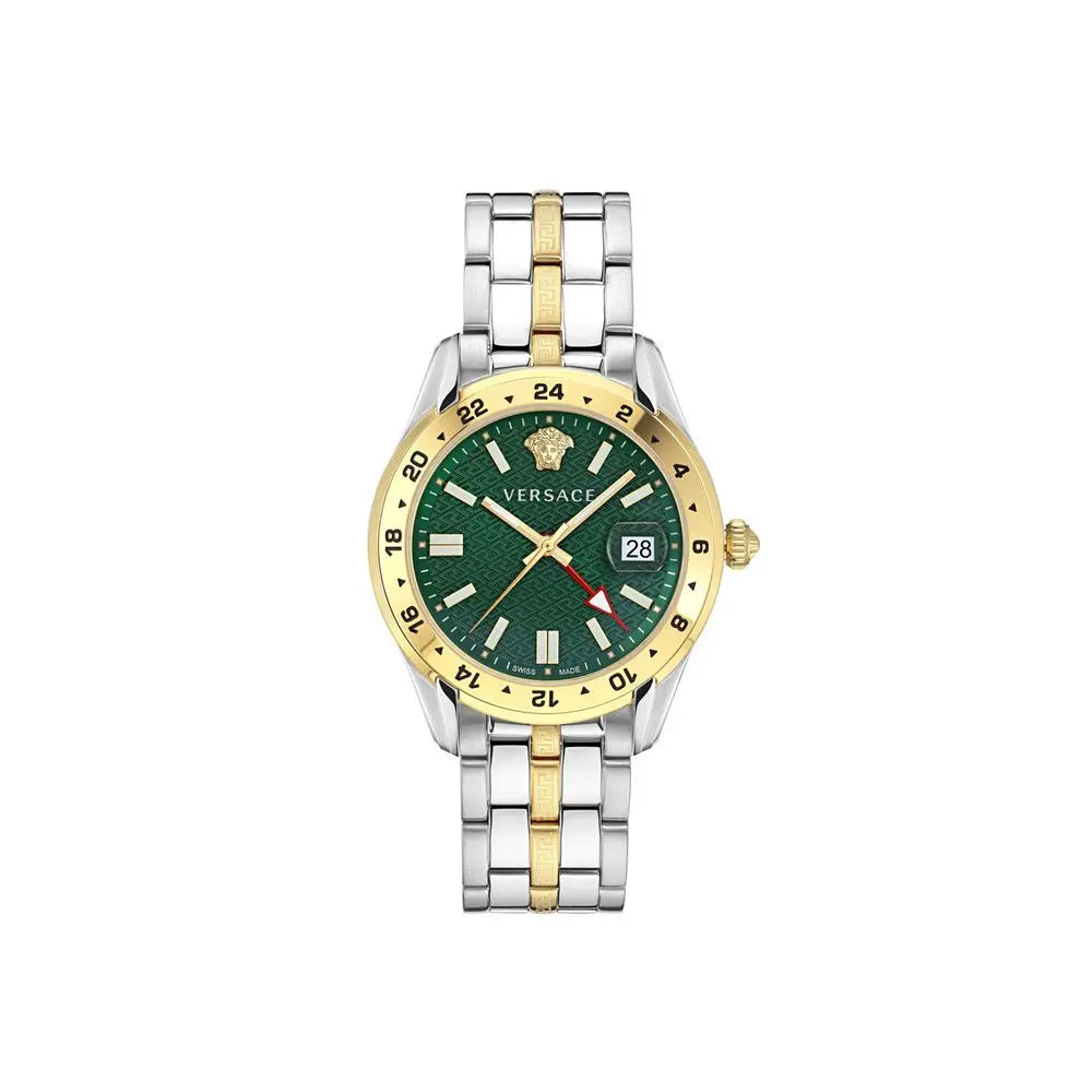 Versace Gray Stainless Steel Dress Watch Versace