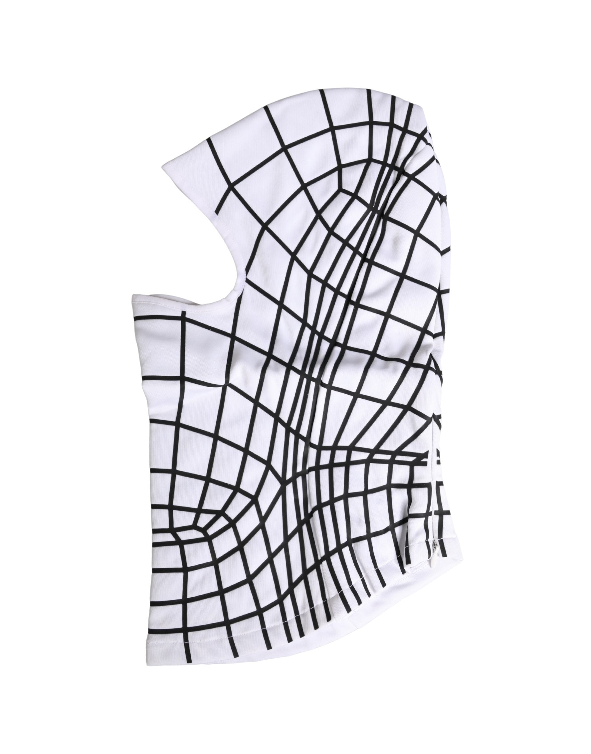 Dolce & Gabbana Men White Stripes Nylon Ski Mask Balaclava Hat Dolce & Gabbana