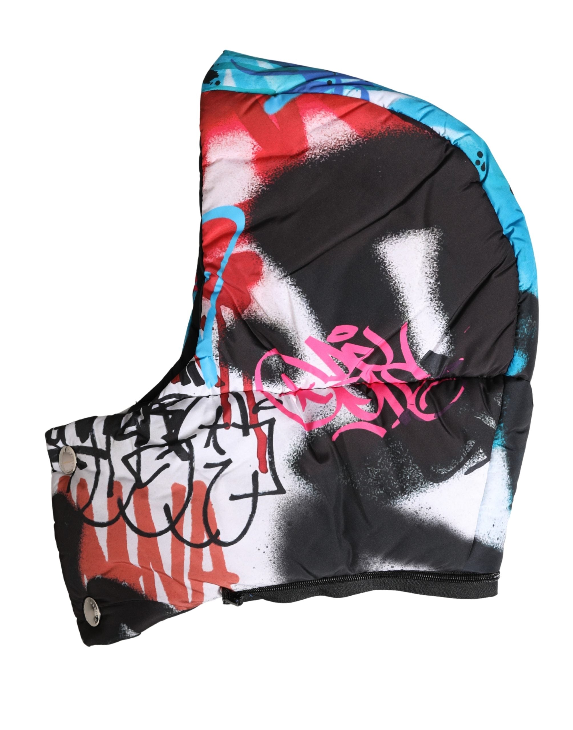 Dolce & Gabbana Multicolor Graffiti Whole Head Wrap Capello Hat Dolce & Gabbana