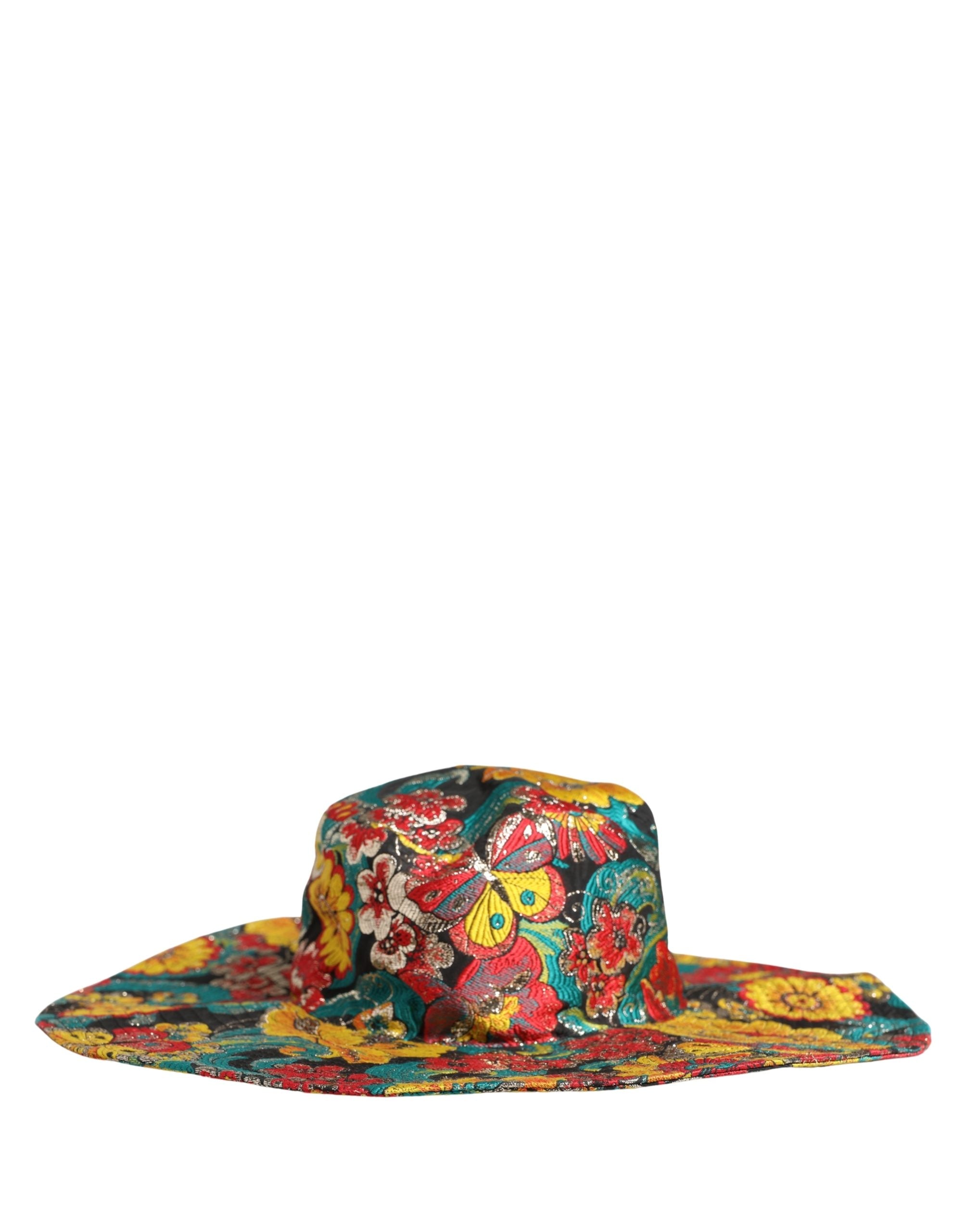 Dolce & Gabbana Men Multicolor Brocade Wide Brim Fisherman Capello Hat Dolce & Gabbana
