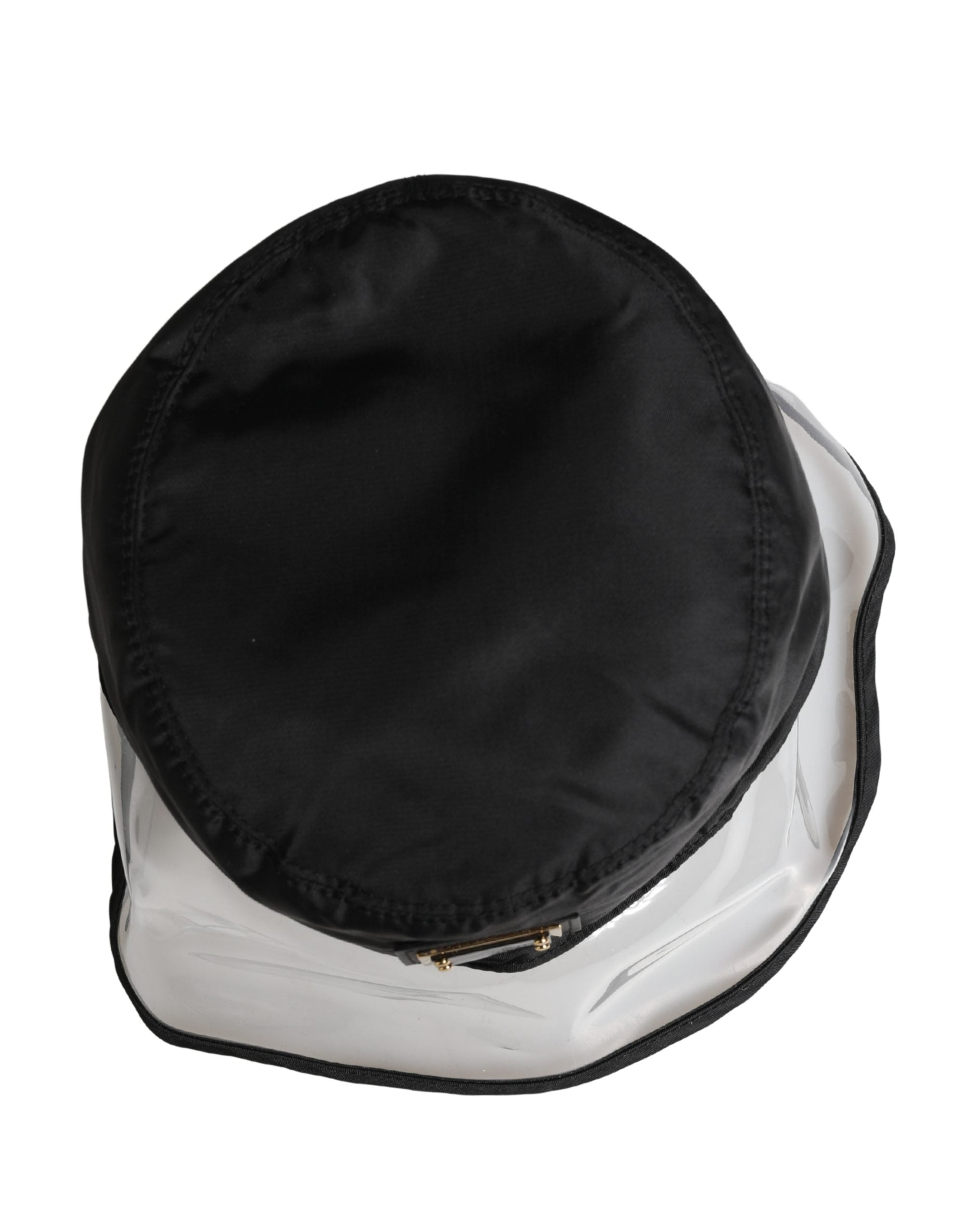 Dolce & Gabbana Men Black Plastic Fisherman Bucket Capello Hat Dolce & Gabbana