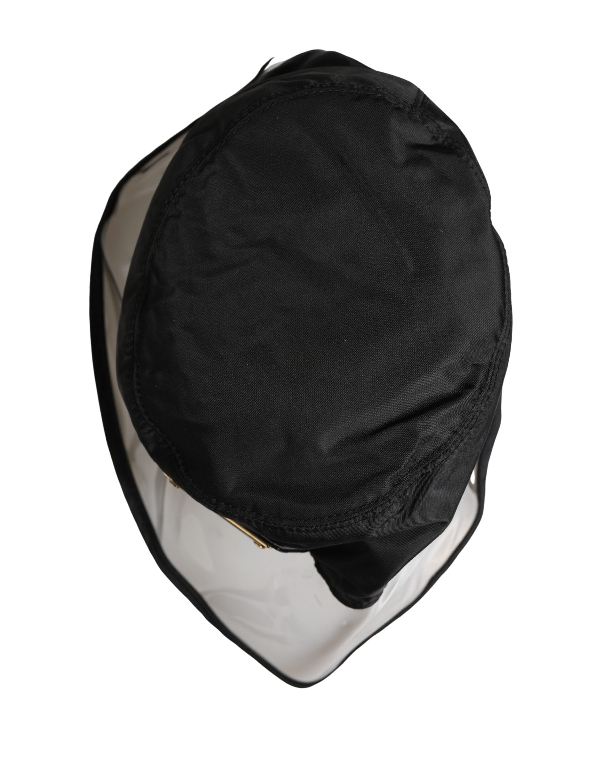 Dolce & Gabbana Men Black Plastic Fisherman Bucket Capello Hat Dolce & Gabbana